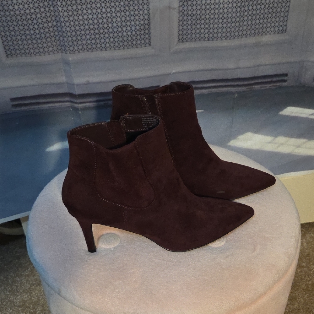 Alfani Dark Burgundy Heeled Boots
